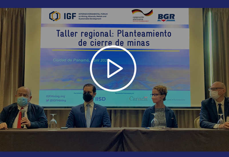 IGF y BGR desarrollan curso sobre cierre de minas en América Latina dirigido a funcionarios públicos